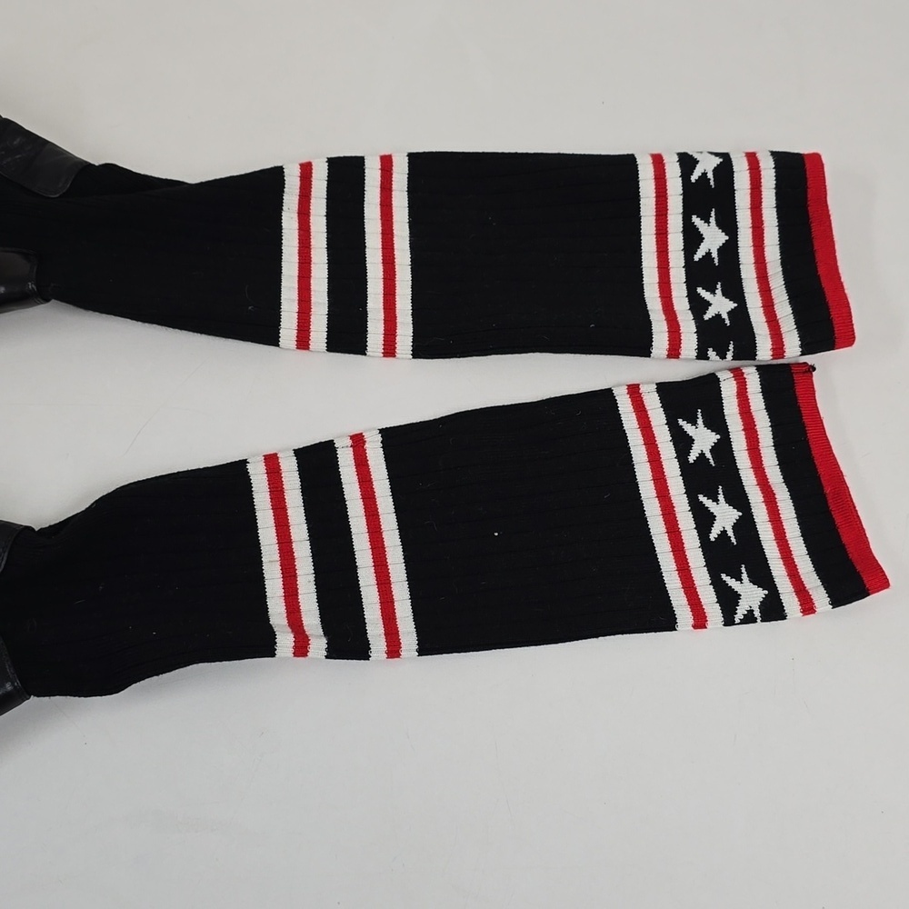 Givenchy. Storm rubber and ribbed-knit thigh sock boots - Picture 4 of 14